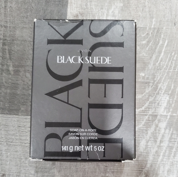 Avon  Black suede  soap on a rope 5 Oz - Picture 5 of 5